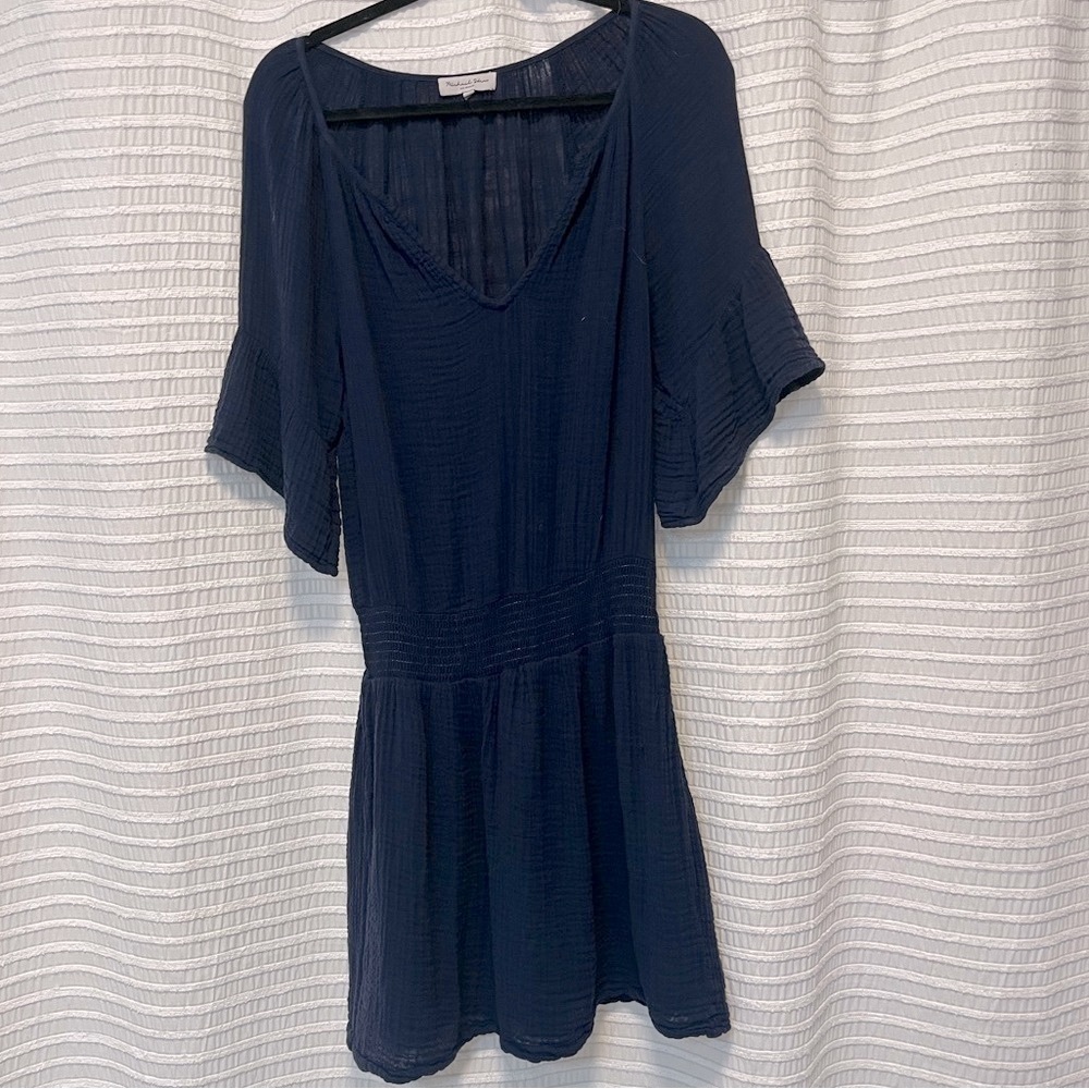 Michael Stars Blue V-Neck Dress